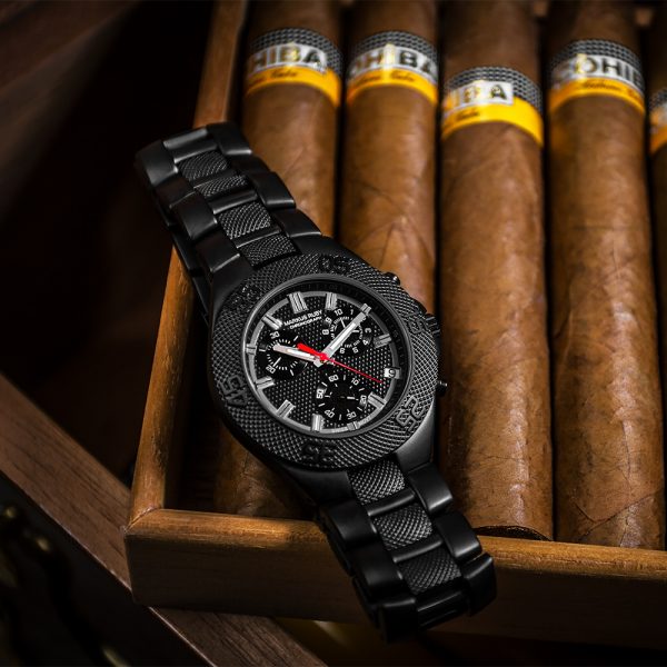 Markus Ruby Chronograph Black Steel -137