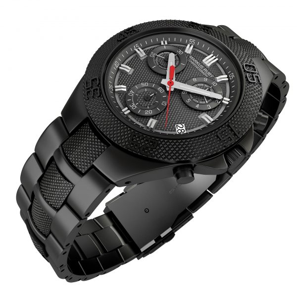 Markus Ruby Chronograph Black Steel -102