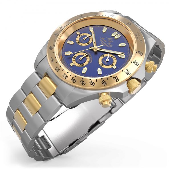 Dakar Chronograph Two Tone Blue Dial-298