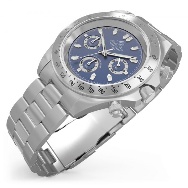 Dakar Chronograph Steel Blue Dial-122