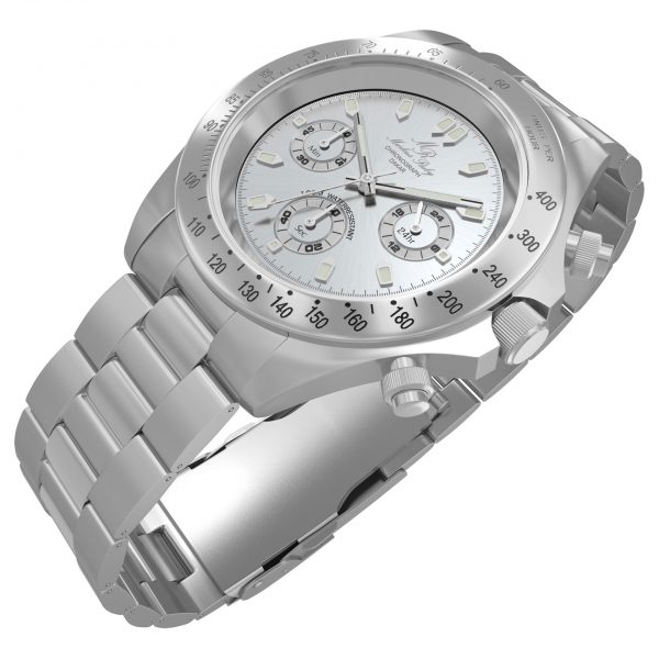 Dakar Chronograph Steel Silver Dial-55