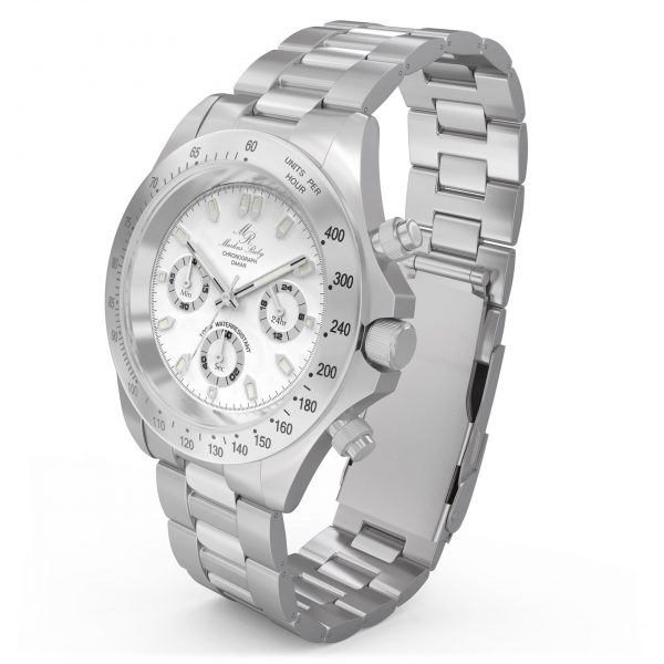 Dakar Chronograph Steel White Dial-47