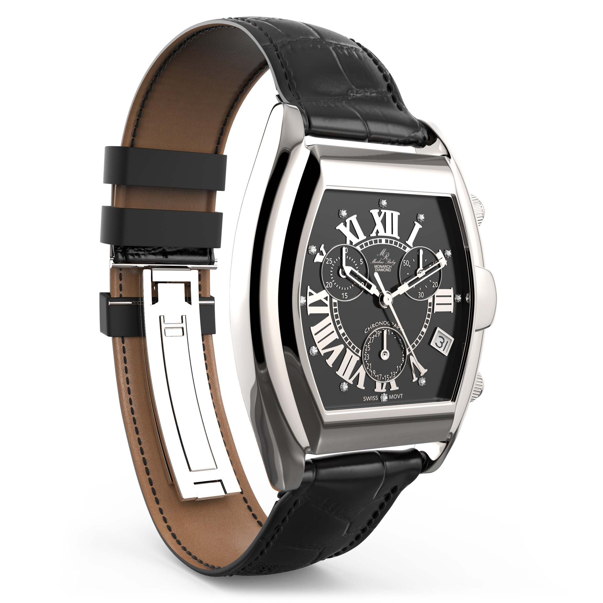chrono diamond watch